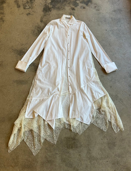 Anais Jourden Runway White Lace Detail Dress